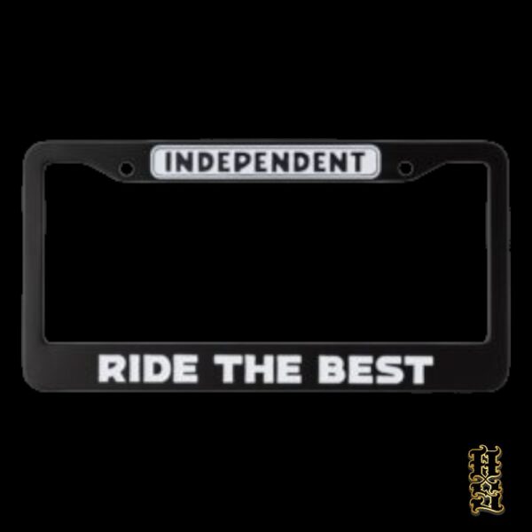 Porta Placa Independent Bar Logo Negro