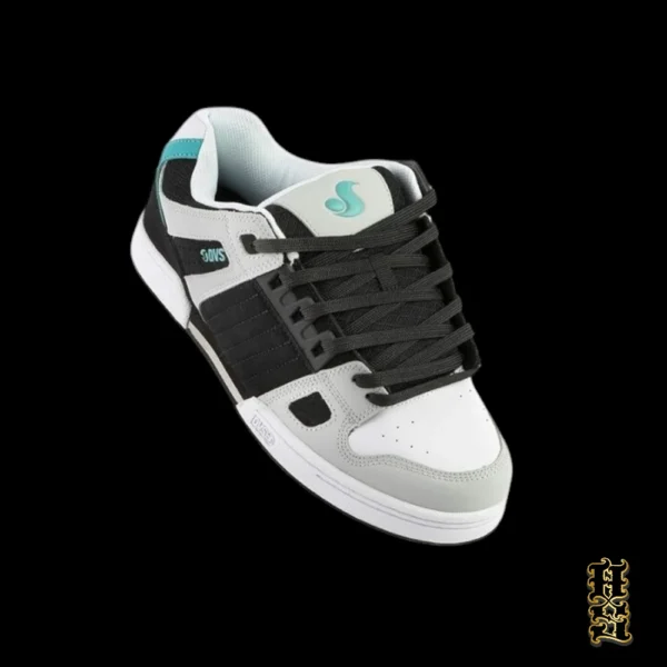 Tenis Dvs Celsius Black Charcoal White Turquoise - Imagen 7