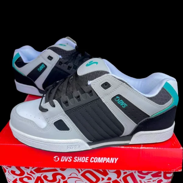 Tenis Dvs Celsius Black Charcoal White Turquoise - Imagen 5