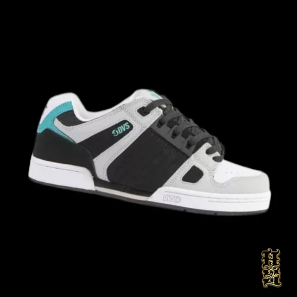 Tenis Dvs Celsius Black Charcoal White Turquoise - Imagen 3