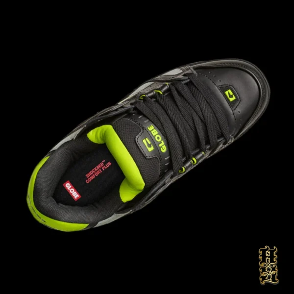 Tenis Globe Sabre Black/Lime - Imagen 3