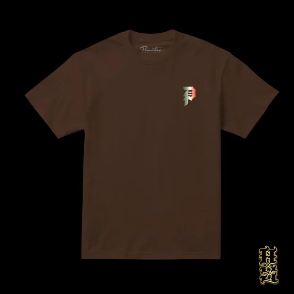 Playera Primitive Por Vida Heavyweight Café - Imagen 2