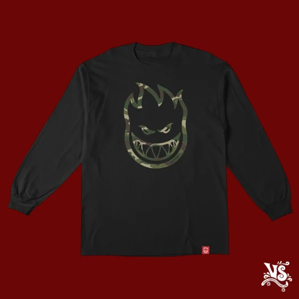 Playera Spitfire Bighead Outline Black Camo