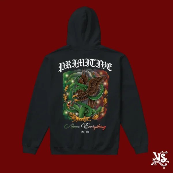 Sudadera Primitive Por Vida black