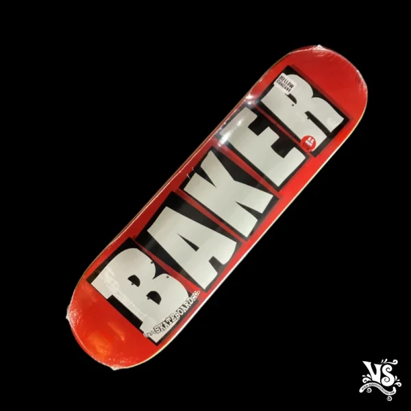 Tabla Baker Brand Logo Deck - White-red