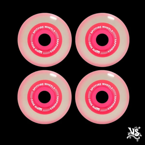 Ruedas Spitfire Sapphires Conical Full Neon Pink - Imagen 2