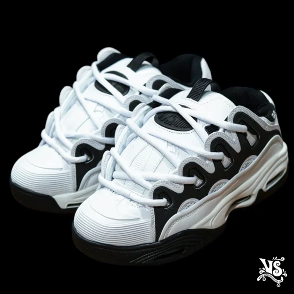 Tenis Osiris D3 2001 White/White/Black - Imagen 2