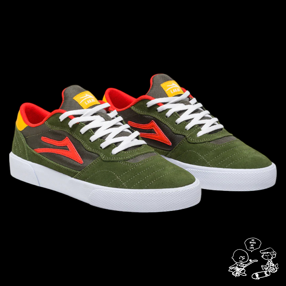 Tenis Lakai Cambridge Olive Yellow - Imagen 3